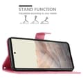 Miniatyrbild 4 av 8: Google PIXEL 6 Skal Fodral i blomdesign Mobilskydd Case Cover med magnetisk stängning, ståfunktion och kortplatser