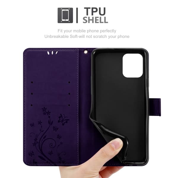 Oppo FIND X3 PRO Pungetui Cover Blomster ()