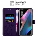 Pikkukuva 2 / 7: Oppo FIND X3 PRO Suojakotelo Suojakuori Lompakkokotelo Matkapuhelinkotelo Kukat jossa on magneettisuljenta, jalusta-toiminto ja korttipaikat