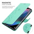 Pikkukuva 4 / 7: Oppo FIND X3 PRO Suojakotelo Suojakuori Lompakkokotelo Matkapuhelinkotelo Kukat jossa on magneettisuljenta, jalusta-toiminto ja korttipaikat