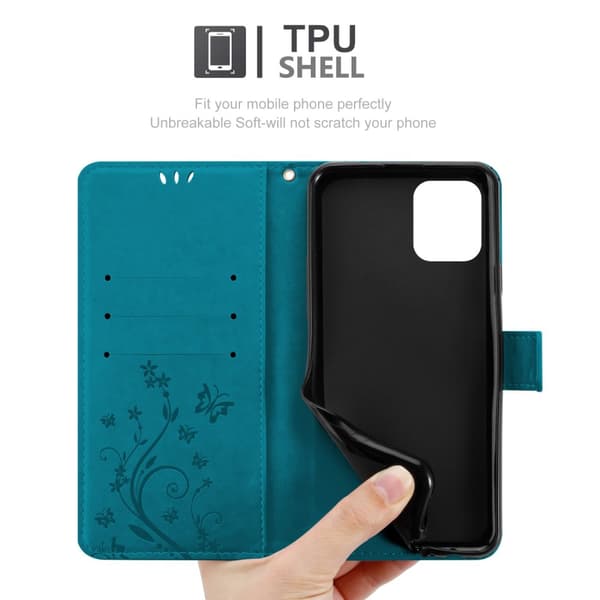 Oppo FIND X3 PRO Pungetui Cover Blomster ()