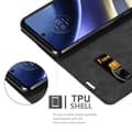 Miniatyrbilde 8 av 11: Lommebokdeksel til Motorola MOTO G51 5G Deksel med magnetisk lukking, stativfunksjon og kortlomme