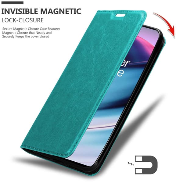 OnePlus Nord CE 5G Fodral Skal Plånboksfodral Case med magnetisk stängning, ståfunktion och kortficka