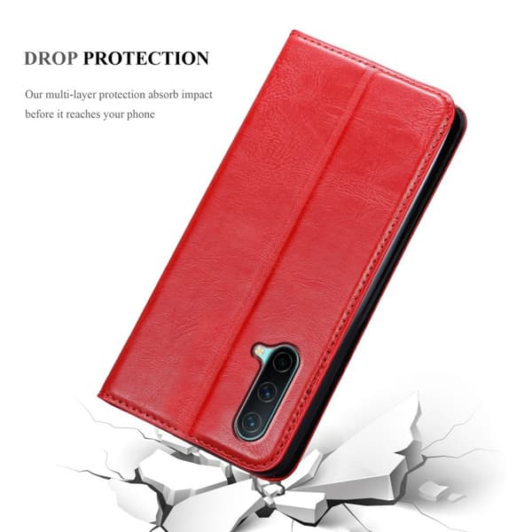 OnePlus Nord CE 5G Fodral Skal Plånboksfodral Case med magnetisk stängning, ståfunktion och kortficka