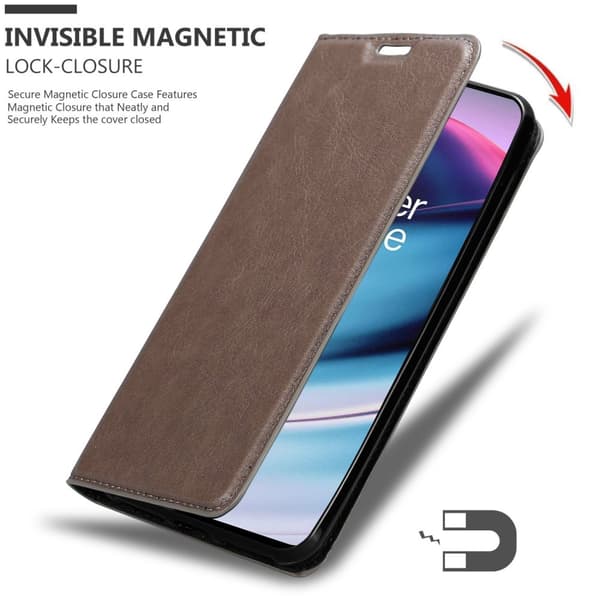 OnePlus Nord CE 5G Fodral Skal Plånboksfodral Case med magnetisk stängning, ståfunktion och kortficka