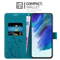 Miniatyrbild 3 av 8: Samsung Galaxy S22 Skal Fodral i blomdesign Mobilskydd Case Cover med magnetisk stängning, ståfunktion och kortplatser