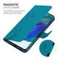 Miniatyrbild 5 av 8: Samsung Galaxy S22 Skal Fodral i blomdesign Mobilskydd Case Cover med magnetisk stängning, ståfunktion och kortplatser