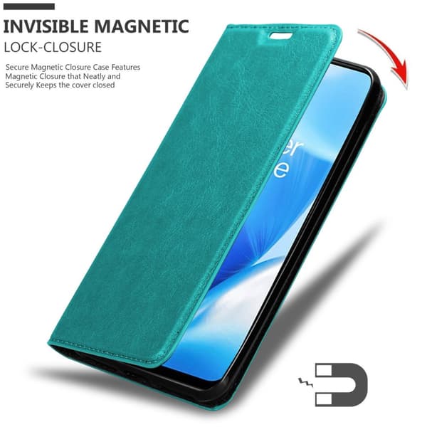 Lommebokdeksel til OnePlus Nord N200 5G Deksel med magnetisk lukking, stativfunksjon og kortlomme