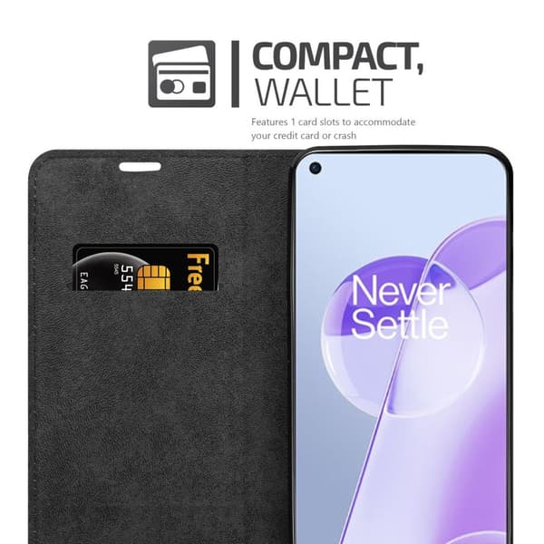 OnePlus 9RT 5G Fodral Skal Plånboksfodral Case med magnetisk stängning, ståfunktion och kortficka