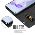 Miniatyrbild 5 av 9: OnePlus 9RT 5G Fodral Skal Plånboksfodral Case med magnetisk stängning, ståfunktion och kortficka