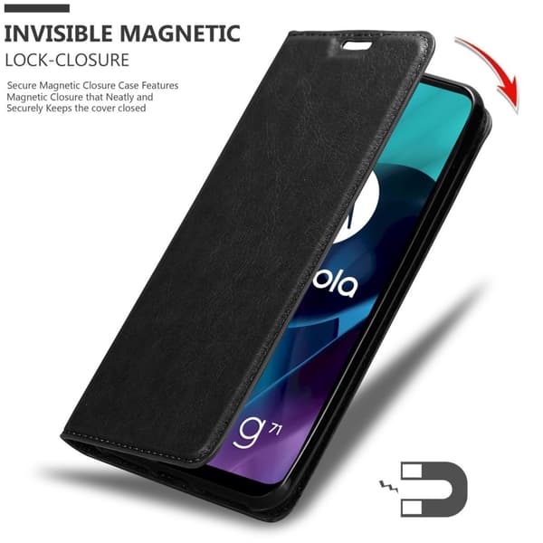 Motorola MOTO G71 5G Fodral Skal Plånboksfodral Case med magnetisk stängning, ståfunktion och kortficka