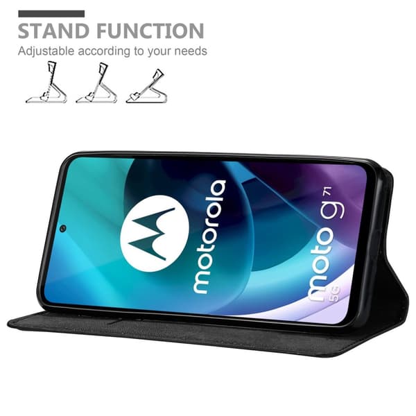 Motorola MOTO G71 5G Fodral Skal Plånboksfodral Case med magnetisk stängning, ståfunktion och kortficka