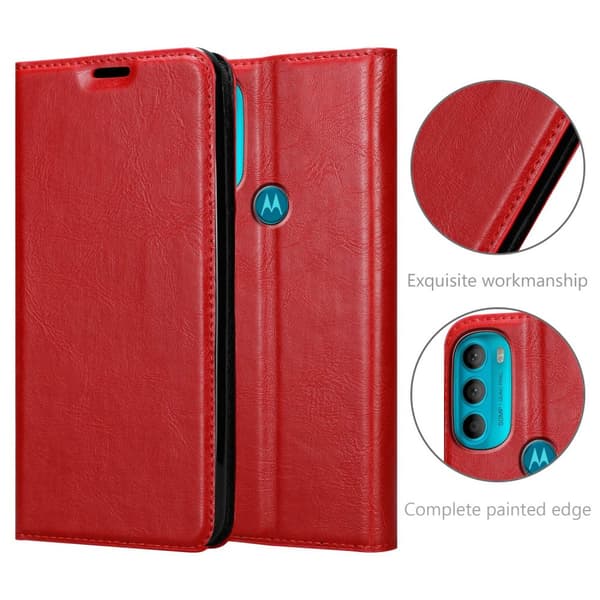 Motorola MOTO G71 5G Fodral Skal Plånboksfodral Case med magnetisk stängning, ståfunktion och kortficka