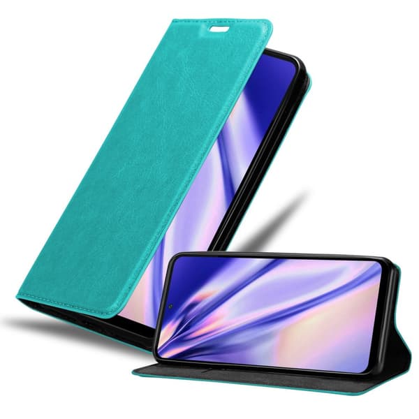 Motorola MOTO G71 5G Fodral Skal Plånboksfodral Case med magnetisk stängning, ståfunktion och kortficka BENSIN TURKOS