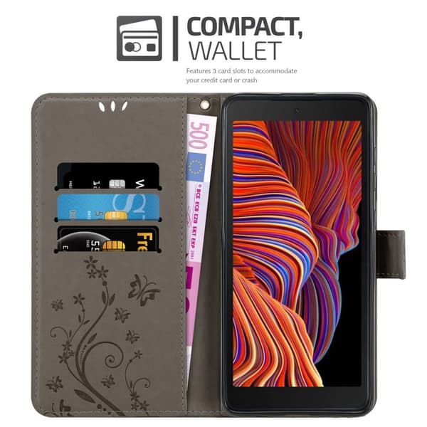 Samsung Galaxy XCover 5 Pungetui Cover Blomster ()