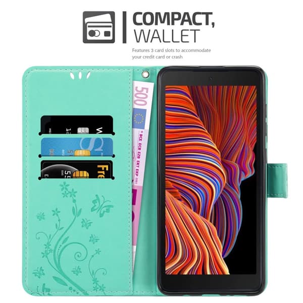 Samsung Galaxy XCover 5 Pungetui Cover Blomster ()