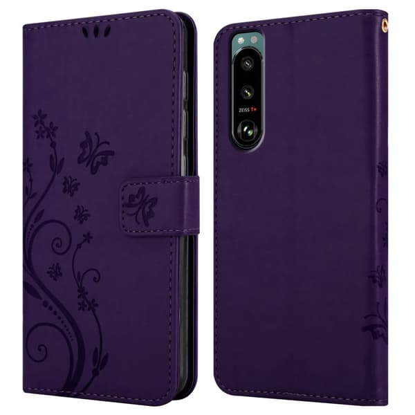 Sony Xperia 5 III Pungetui Cover Blomster ()