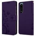 Pikkukuva 8 / 8: Sony Xperia 5 III Suojakotelo Suojakuori Lompakkokotelo Matkapuhelinkotelo Kukat jossa on magneettisuljenta, jalusta-toiminto ja korttipaikat