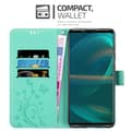 Pikkukuva 3 / 8: Sony Xperia 5 III Suojakotelo Suojakuori Lompakkokotelo Matkapuhelinkotelo Kukat jossa on magneettisuljenta, jalusta-toiminto ja korttipaikat