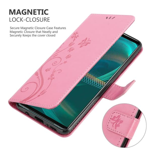 Deksel til Sony Xperia 5 III Lommebokdeksel i blomster design med magnetisk lukking, stativfunksjon og kortplasser