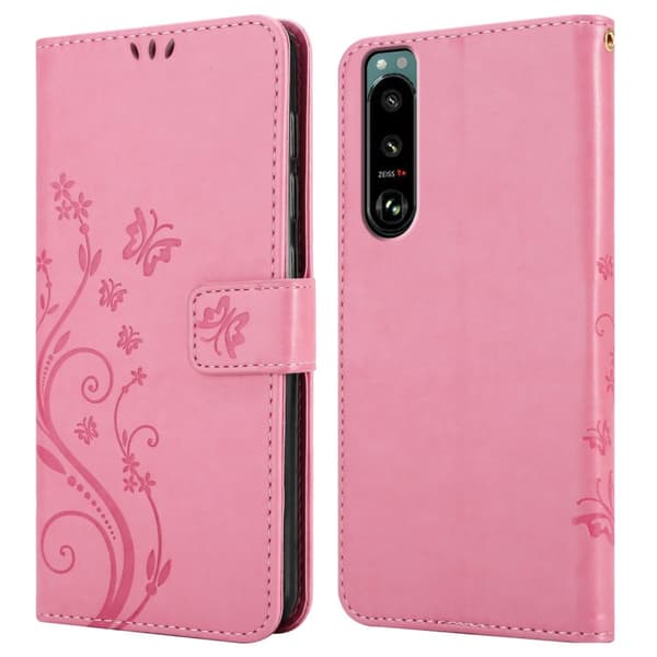 Sony Xperia 5 III Pungetui Cover Blomster ()