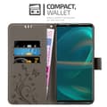 Pikkukuva 3 / 8: Sony Xperia 5 III Suojakotelo Suojakuori Lompakkokotelo Matkapuhelinkotelo Kukat jossa on magneettisuljenta, jalusta-toiminto ja korttipaikat
