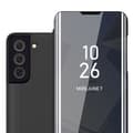 Miniatyrbilde 1 av 7: Etui for Samsung Galaxy S22 Deksel Clear View Mirror Beskyttelsesetui med stativfunksjon 360 graders beskyttelse