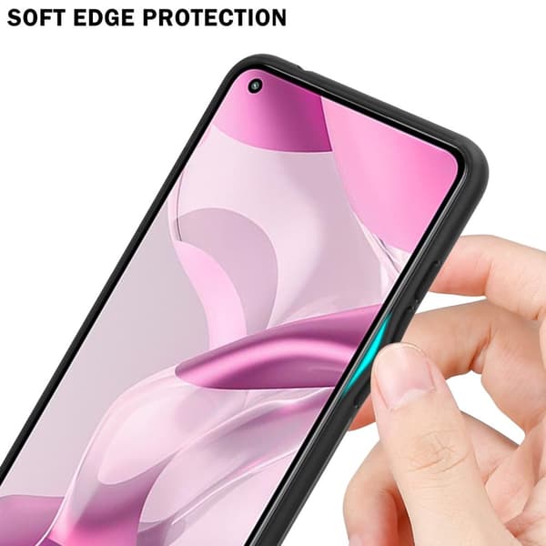 Xiaomi Mi 11 LITE (4G / 5G) / 11 LITE NE Skal Fodral i två färger av TPU-silikon och baksida av härdat glas Case Cover Mobilskydd