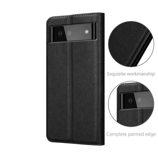 Google PIXEL 6 Fodral Skal Plånboksfodral Case med magnetisk stängning, ståfunktion och kortficka