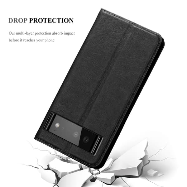 Google PIXEL 6 Fodral Skal Plånboksfodral Case med magnetisk stängning, ståfunktion och kortficka