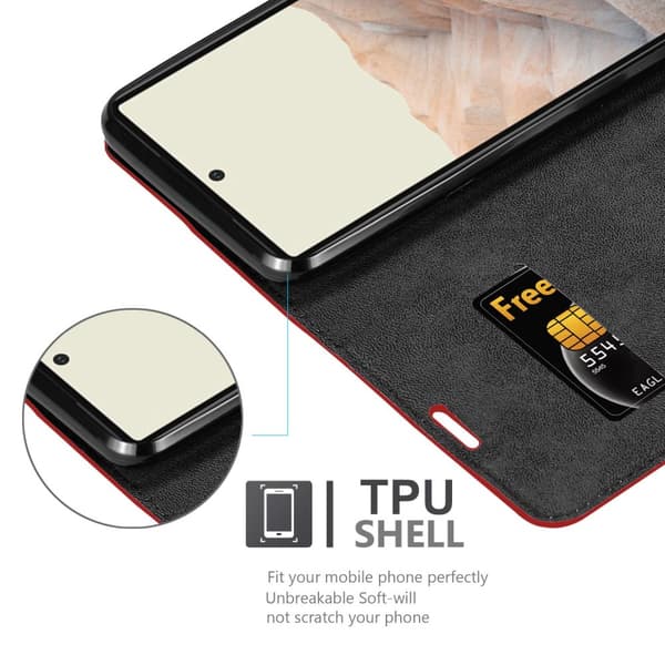 Google PIXEL 6 Fodral Skal Plånboksfodral Case med magnetisk stängning, ståfunktion och kortficka