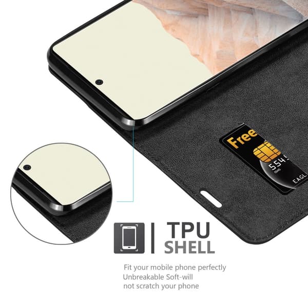 Google PIXEL 6 PRO Suojakotelo Suojakuori Lompakkokotelo Matkapuhelinkotelo jossa magneettisuljenta, jalusta-toiminto ja korttitasku