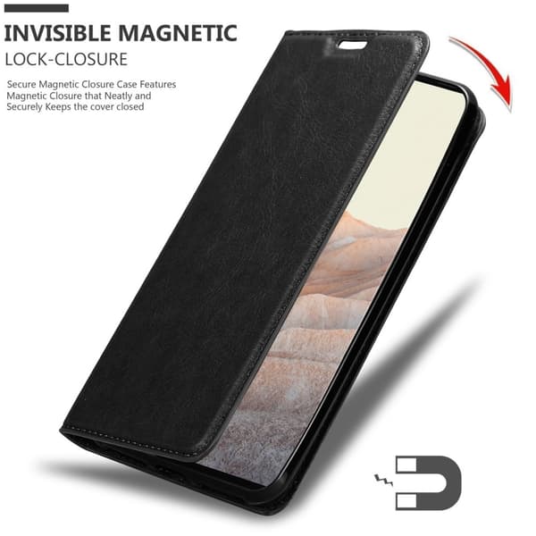 Google PIXEL 6 PRO Suojakotelo Suojakuori Lompakkokotelo Matkapuhelinkotelo jossa magneettisuljenta, jalusta-toiminto ja korttitasku