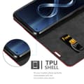 Pikkukuva 5 / 8: Asus ZenFone 8 Suojakotelo Suojakuori Lompakkokotelo Matkapuhelinkotelo jossa magneettisuljenta, jalusta-toiminto ja korttitasku