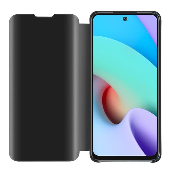Xiaomi RedMi 10 Lompakkokotelo Matkapuhelinkotelo Suojakuori Clear View Mirror Suojakotelo jalusta toiminto 360 asteen suojaus