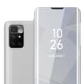 Pikkukuva 1 / 7: Xiaomi RedMi 10 Lompakkokotelo Matkapuhelinkotelo Suojakuori Clear View Mirror Suojakotelo jalusta toiminto 360 asteen suojaus