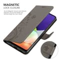 Miniatyrbilde 5 av 8: Deksel til Samsung Galaxy A22 4G / M22 / M32 4G Lommebokdeksel i blomster design med magnetisk lukking, stativfunksjon og kortplasser