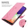 Miniatyrbilde 5 av 8: Deksel til Samsung Galaxy A22 4G / M22 / M32 4G Lommebokdeksel i blomster design med magnetisk lukking, stativfunksjon og kortplasser