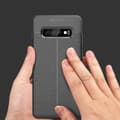Miniatyrbild 2 av 7: Samsung Galaxy S10 PLUS Skal Fodral Mobilskydd av flexibelt TPU-silikon med ädel läderimitation