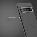 Miniatyrbilde 6 av 8: Deksel til Samsung Galaxy S10 5G Beskyttelsesdeksel laget av TPU-silikon med påføring av edelt skinnimitasjon
