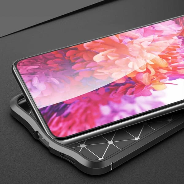 Deksel til Samsung Galaxy S21 PLUS Beskyttelsesdeksel laget av TPU-silikon med påføring av edelt skinnimitasjon