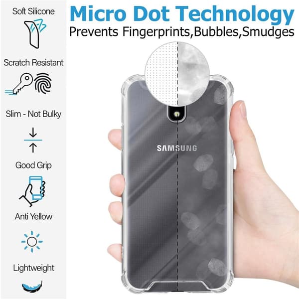 Samsung Galaxy J7 2017 Suojakuori Suojakotelo 2x karkaistua suojalasi jossa on TPU-silikonireuna ja akryylilasin takaosa