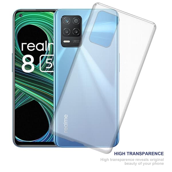 Realme 8 5G / V13 / Q3 / Q3i / Narzo 30 5G Cover Case Etui (Gennemsigtig)