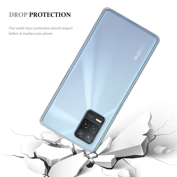 Realme 8 5G / V13 / Q3 / Q3i / Narzo 30 5G Cover Case Etui (Gennemsigtig)