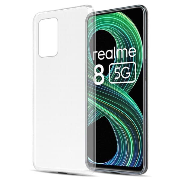 Realme 8 5G / V13 / Q3 / Q3i / Narzo 30 5G Cover Case Etui (Gennemsigtig)