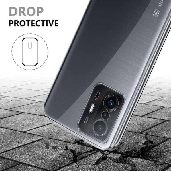 Xiaomi 11T / 11T PRO Fodral Skal 360° Helkroppsskydd Skal på fram och baksidan, skydd runt om med mobilskydd för displayen