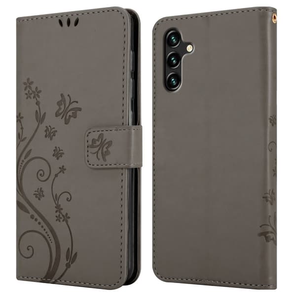 Deksel til Samsung Galaxy A13 5G Lommebokdeksel i blomster design med magnetisk lukking, stativfunksjon og kortplasser