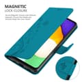 Miniatyrbilde 4 av 7: Deksel til Samsung Galaxy A13 5G Lommebokdeksel i blomster design med magnetisk lukking, stativfunksjon og kortplasser