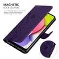 Miniatyrbilde 4 av 7: Deksel til Samsung Galaxy A03s Lommebokdeksel i blomster design med magnetisk lukking, stativfunksjon og kortplasser