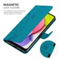 Miniatyrbilde 4 av 7: Deksel til Samsung Galaxy A03s Lommebokdeksel i blomster design med magnetisk lukking, stativfunksjon og kortplasser